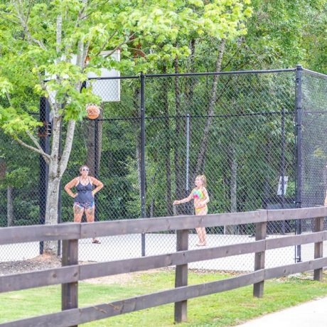 people playing basketball
